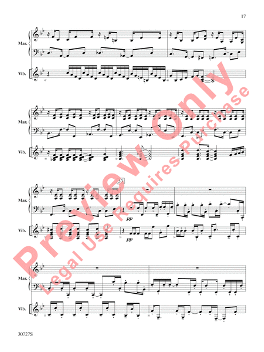 The Gershwin Mallet Collection Percussion scores gallery preview page 18
