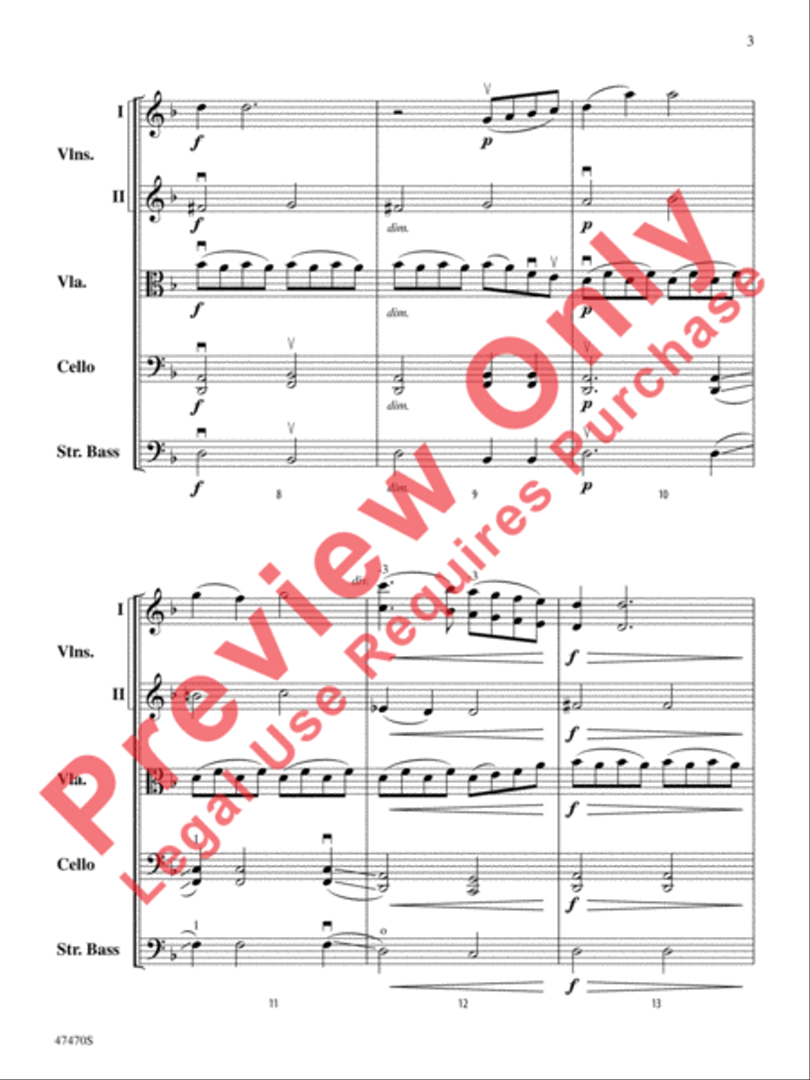 Legend of the Ghost Stallion String Orchestra scores gallery preview page 4