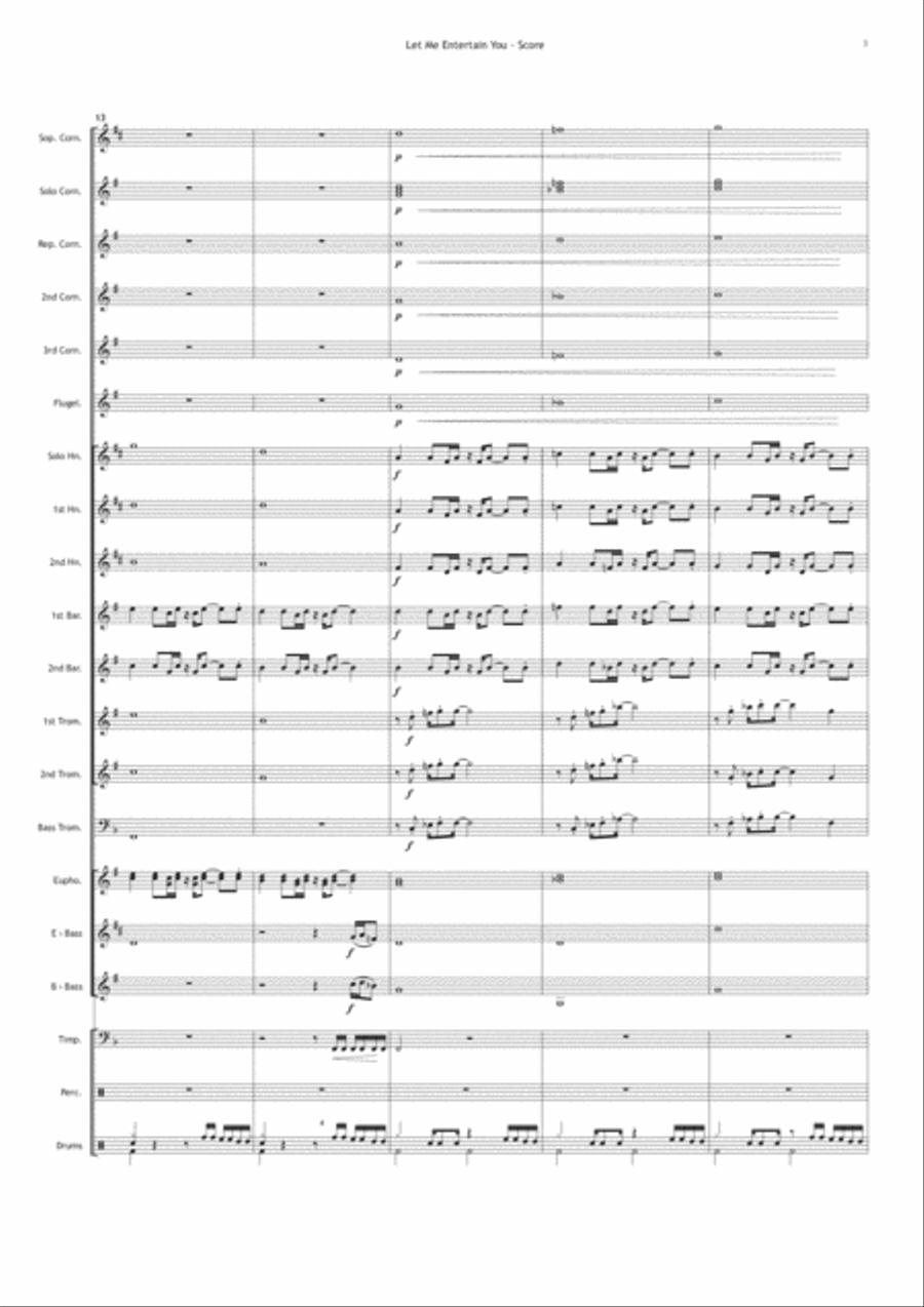 Let Me Entertain You Let Me Entertain You Brass Ensemble scores gallery preview page 4