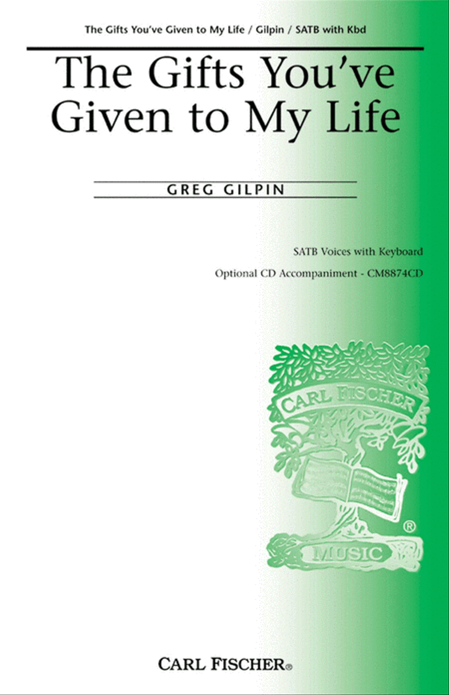 The Gifts You've Given To My Life 4-Part scores gallery preview page 1