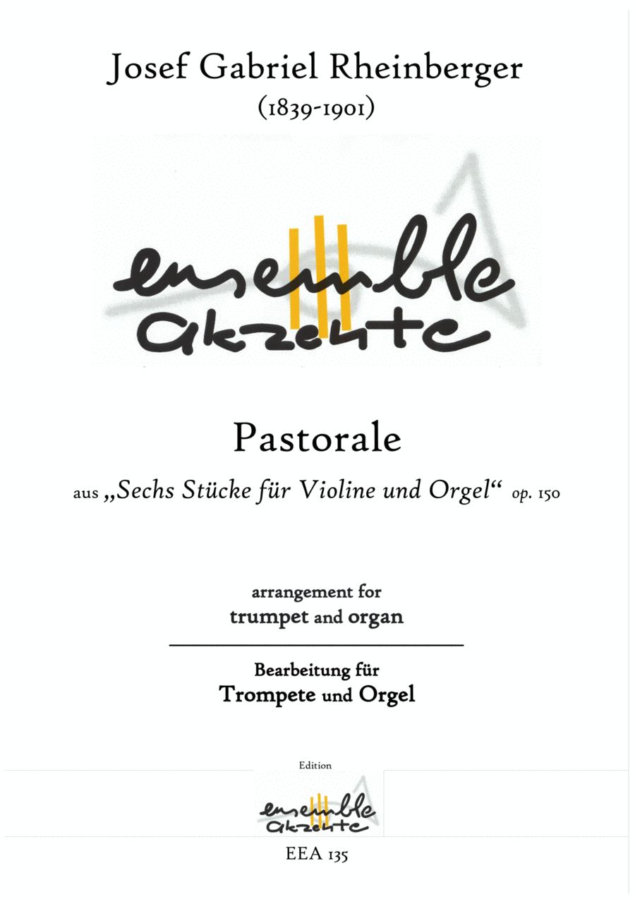 Pastorale from/aus „Six pieces for violine and organ / Sechs Stücke für Violine und Orgel" op. 1