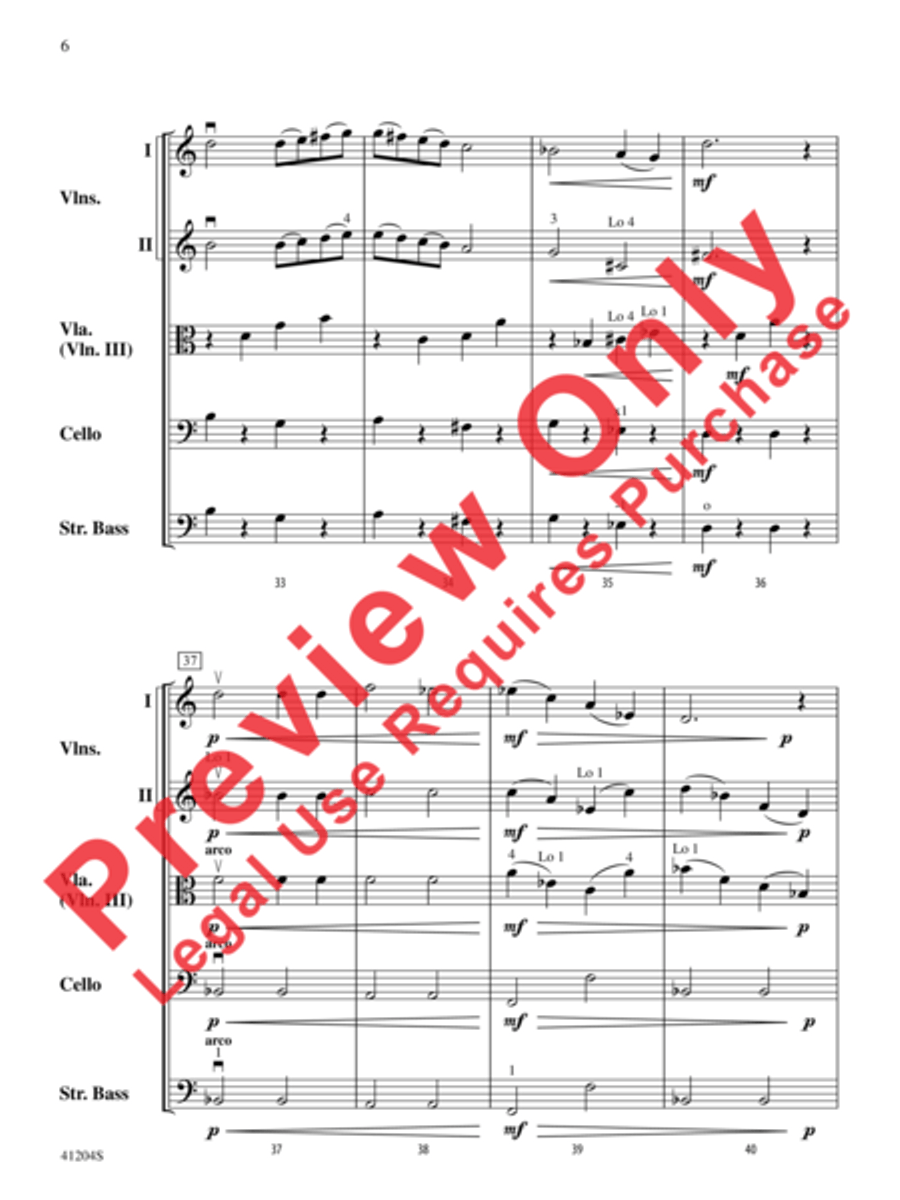 The Marriage of Figaro String Orchestra scores gallery preview page 7