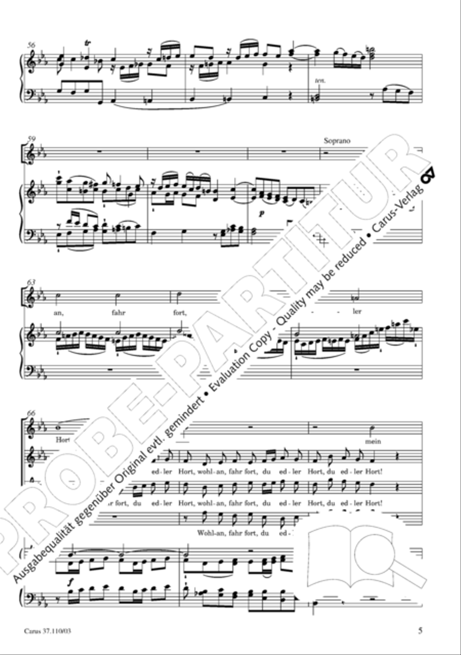 Markuspassion. Werkausgabe Reihe 1, Bd. 7 (Homilius) 4-Part scores gallery preview page 12