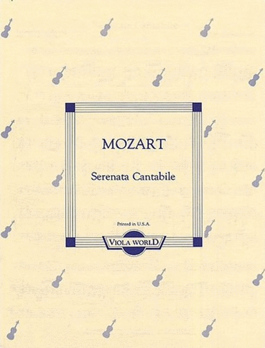 Mozart - Serenata Cantabile K 285 Viola/Piano