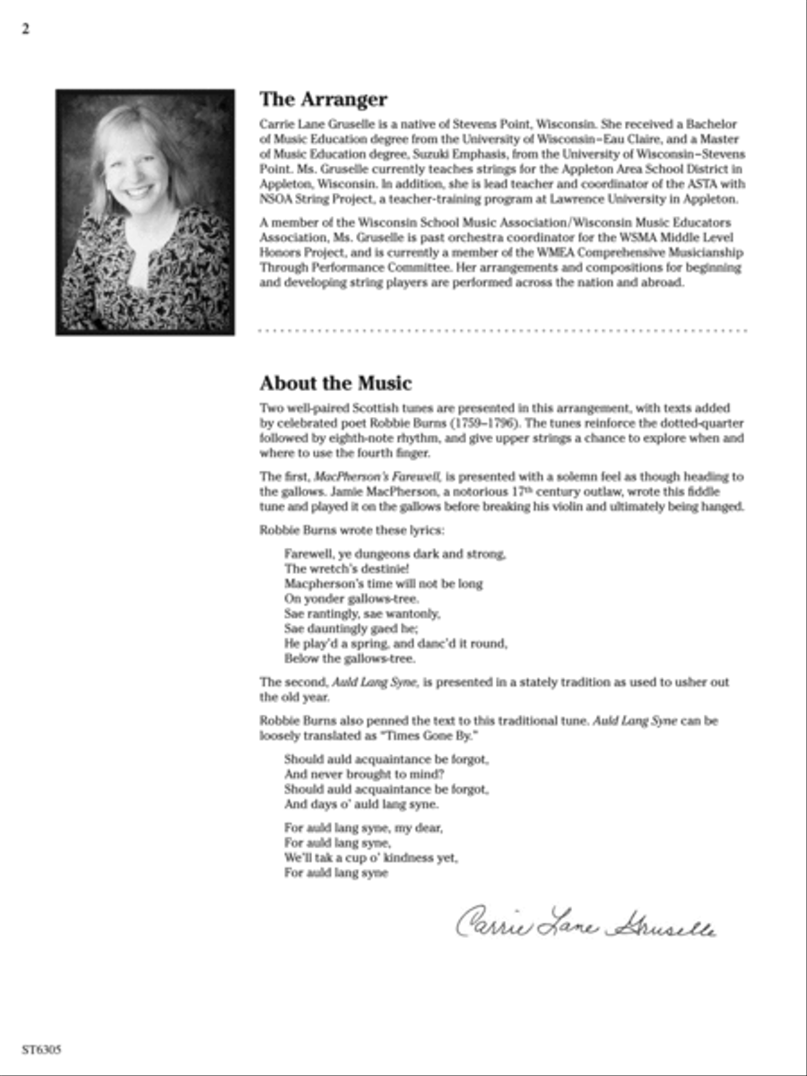 Two Scottish Farewells: Score String Orchestra scores gallery preview page 2