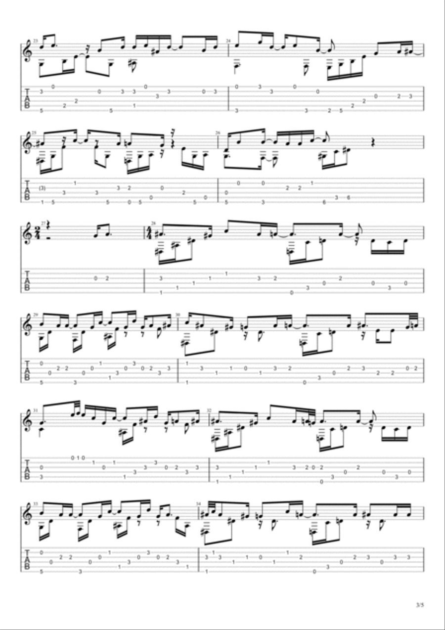 Black Hole Sun Black Hole Sun Guitar Solo scores gallery preview page 3