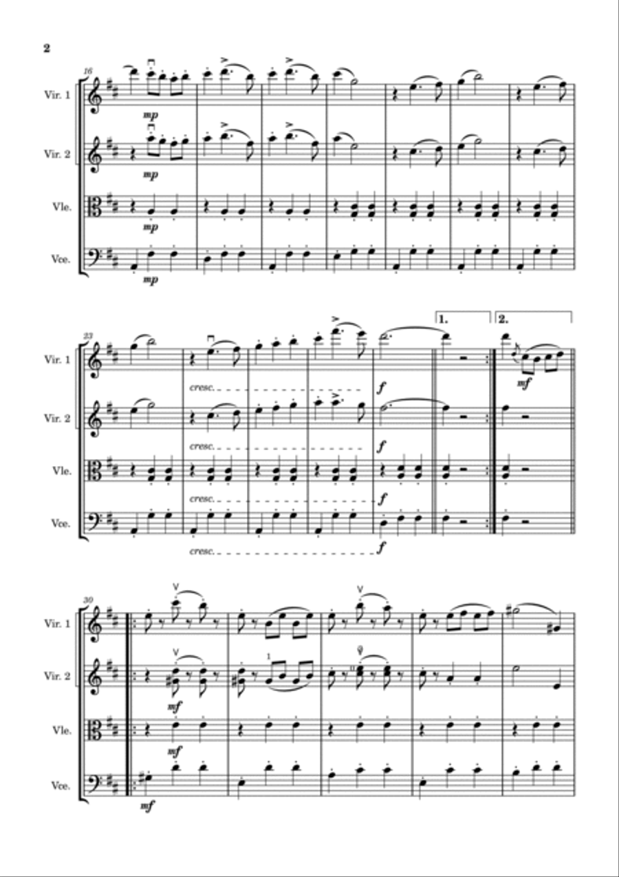 ESTUDIANTINA ESTUDIANTINA String Quartet scores gallery preview page 2