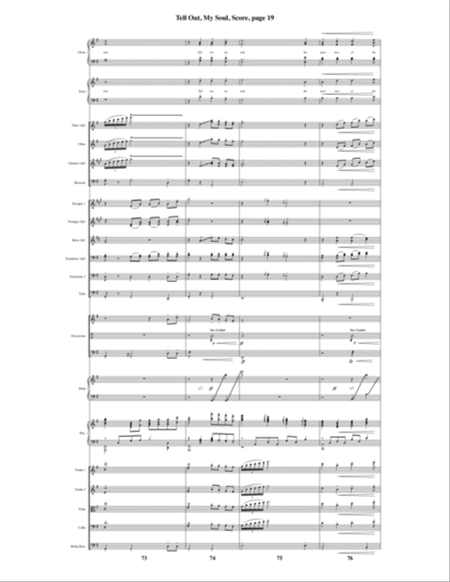 Tell Out, My Soul Tell Out, My Soul Choir scores gallery preview page 20