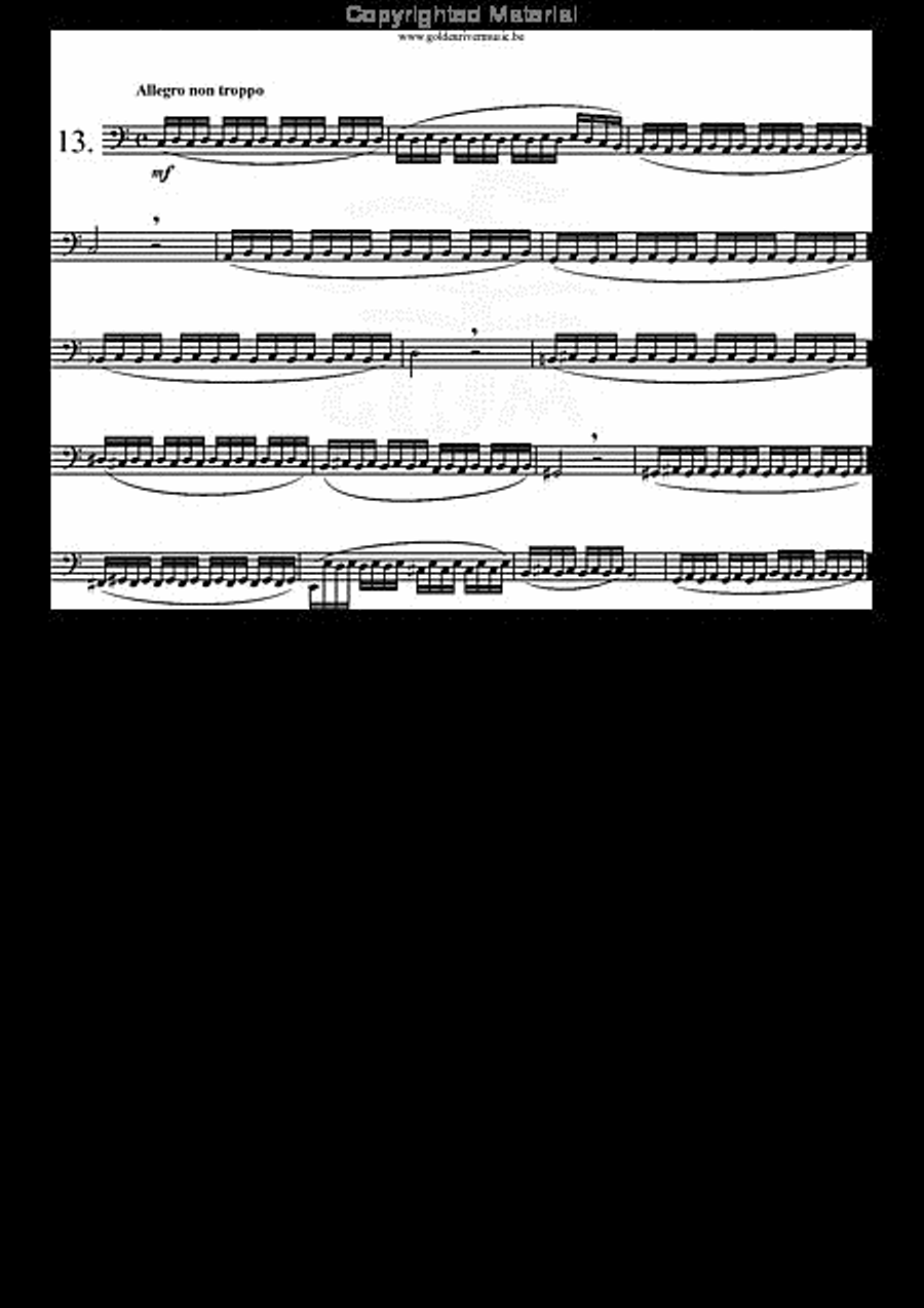 34 Studies for Tuba Volume 1 Tuba scores gallery preview page 14