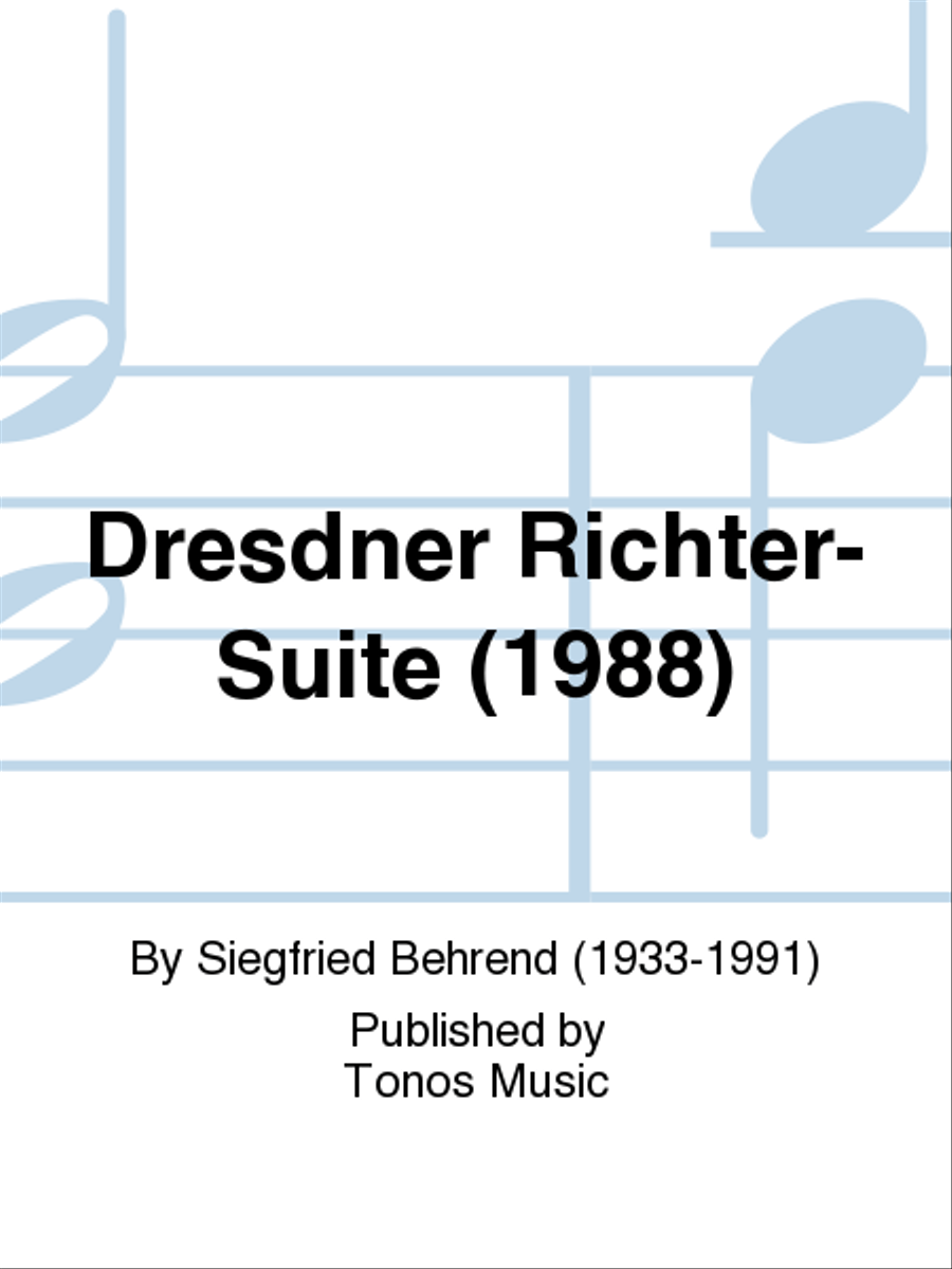 Dresdner Richter-Suite (1988) Classical Guitar scores gallery preview page 1