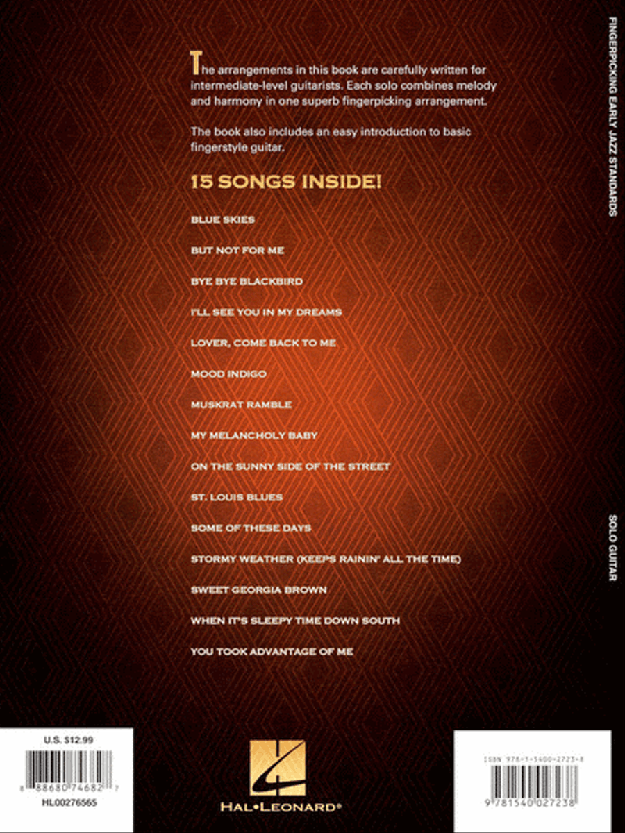 Fingerpicking Early Jazz Standards Electric Guitar scores gallery preview page 6