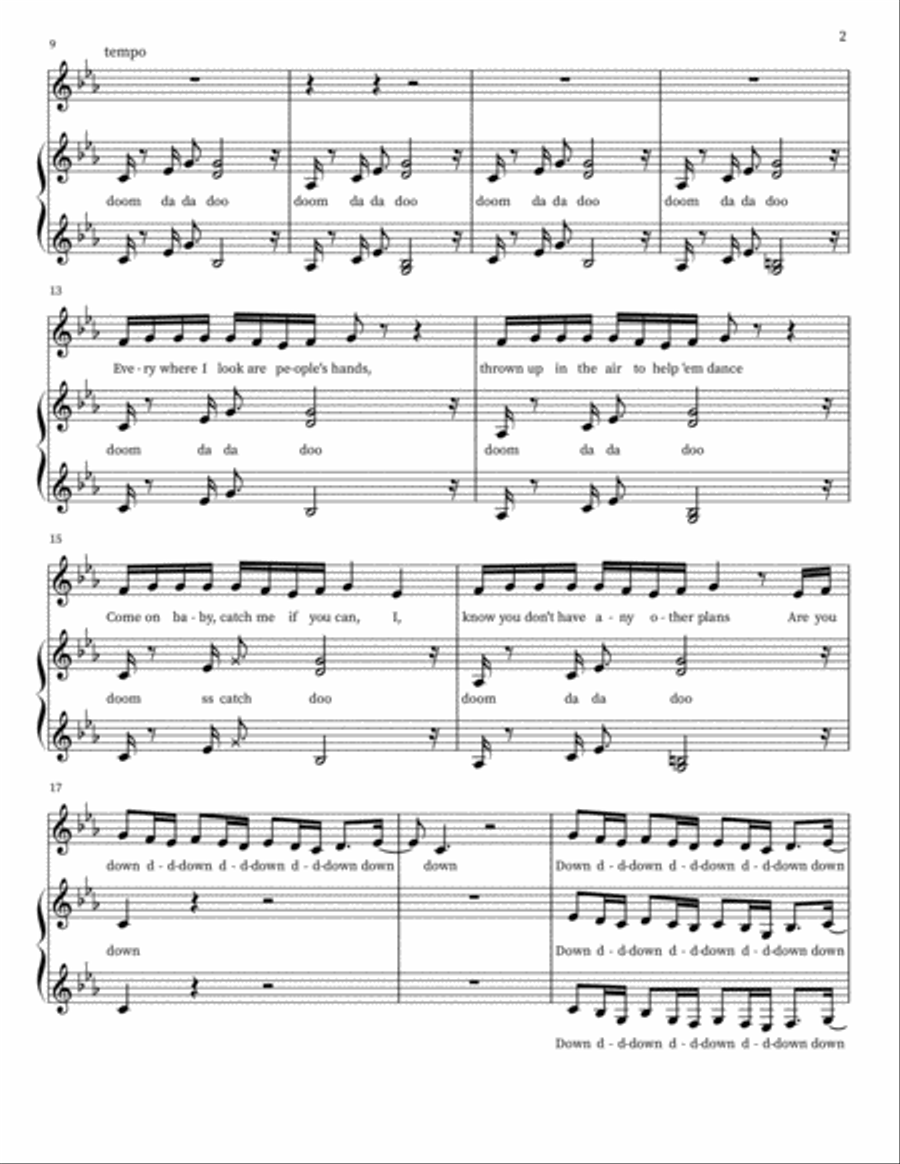 Diggy Down Diggy Down A Cappella scores gallery preview page 2