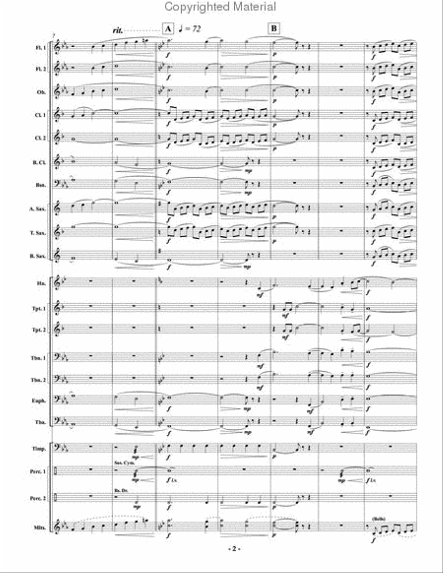 Amber Terrace Dreams Amber Terrace Dreams Concert Band scores gallery preview page 3