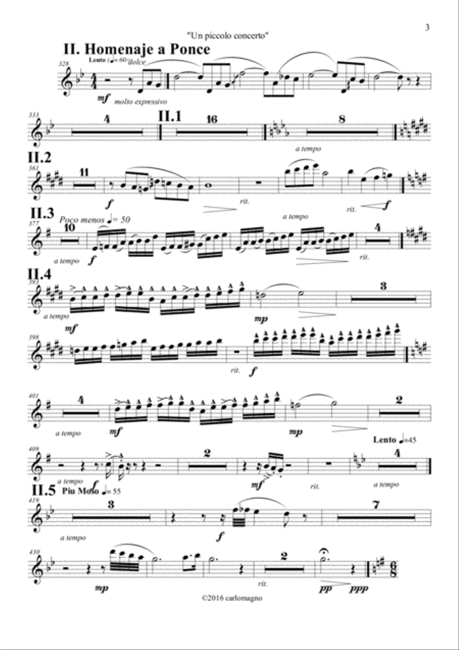 Un Piccolo Concerto Full Orchestra scores gallery preview page 3