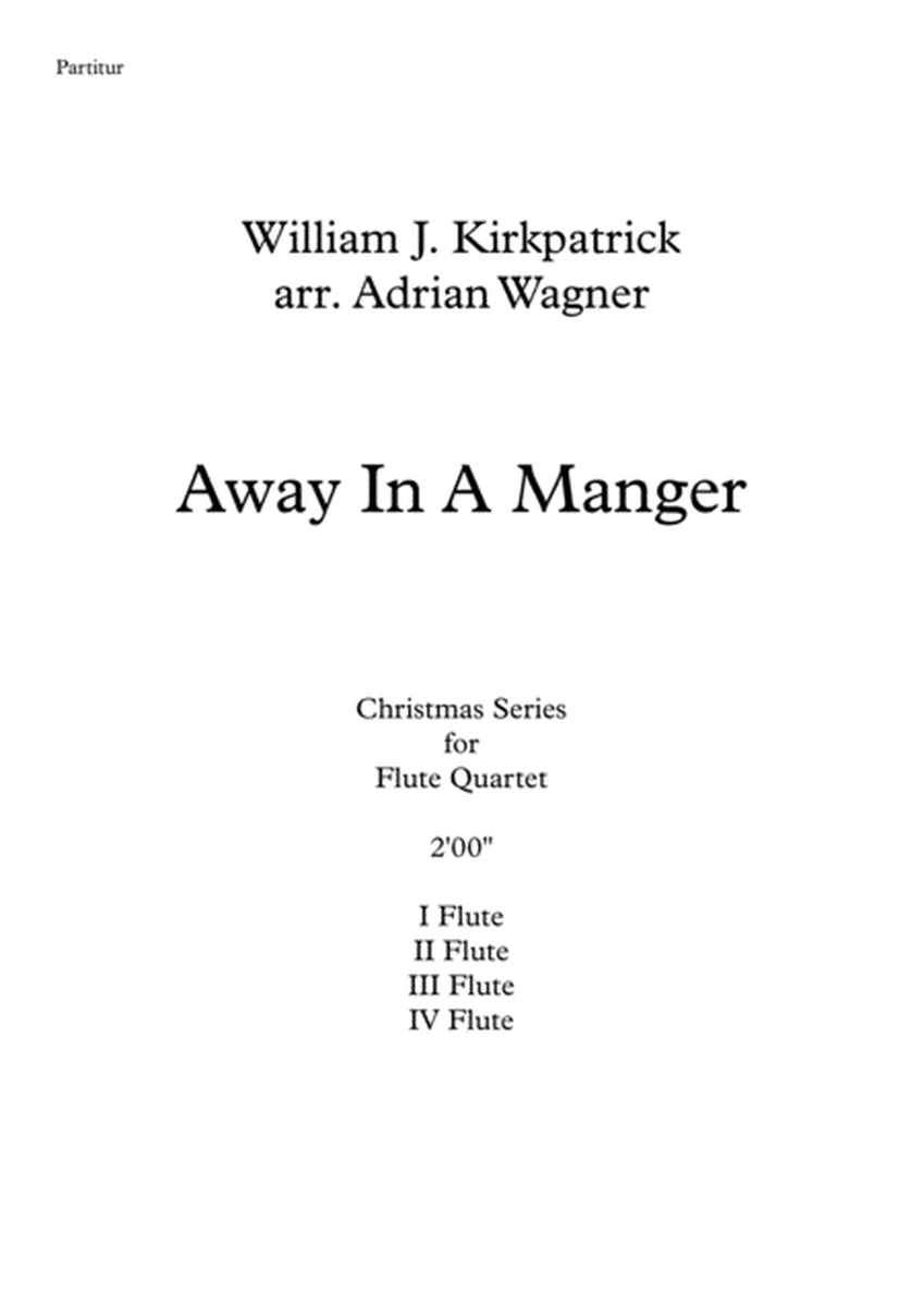 "Away In A Manger" Flute Quartet arr. Adrian Wagner image number null