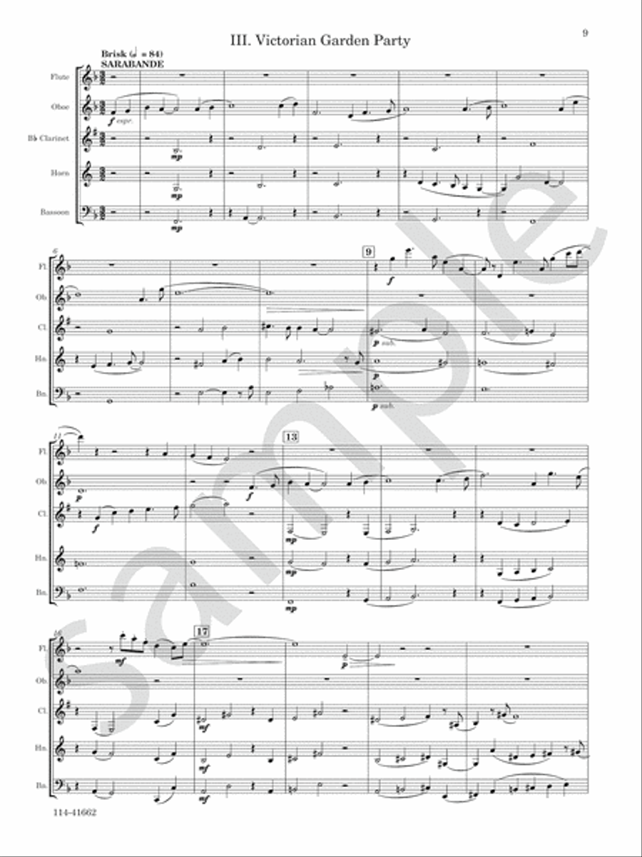 Cape May Breezes Woodwind Quintet scores gallery preview page 7