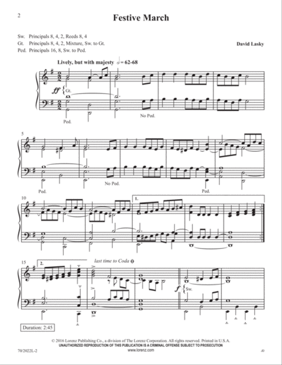 Easy Organ Library, Vol. 61 Organ Solo scores gallery preview page 2