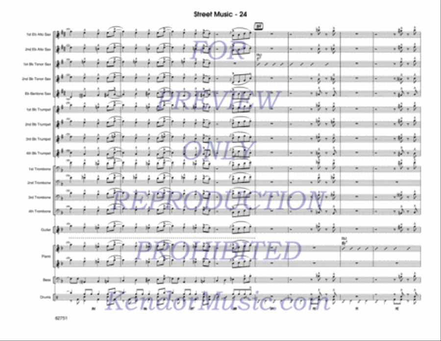 Street Music Jazz Ensemble scores gallery preview page 25