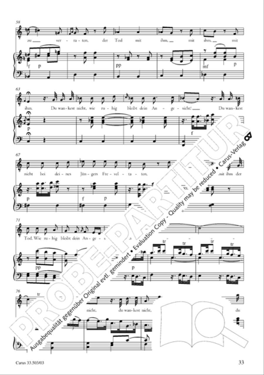 Passion according to St. Matthew (Passions-Musik nach dem Evangelisten Matthaus) SSATB scores gallery preview page 34