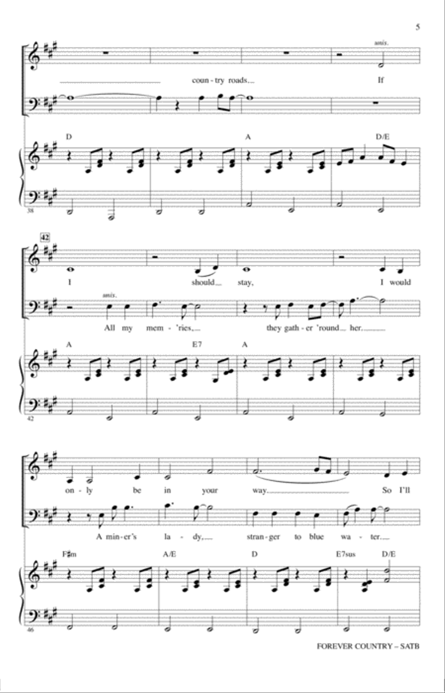 Forever Country 4-Part scores gallery preview page 4