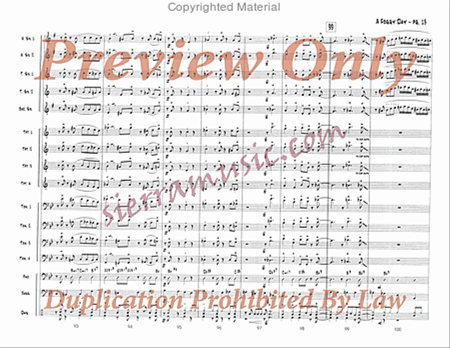 A Foggy Day A Foggy Day Big Band scores gallery preview page 14