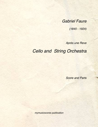 Book cover for Faure Apres un Reve Cello and String Orchestra