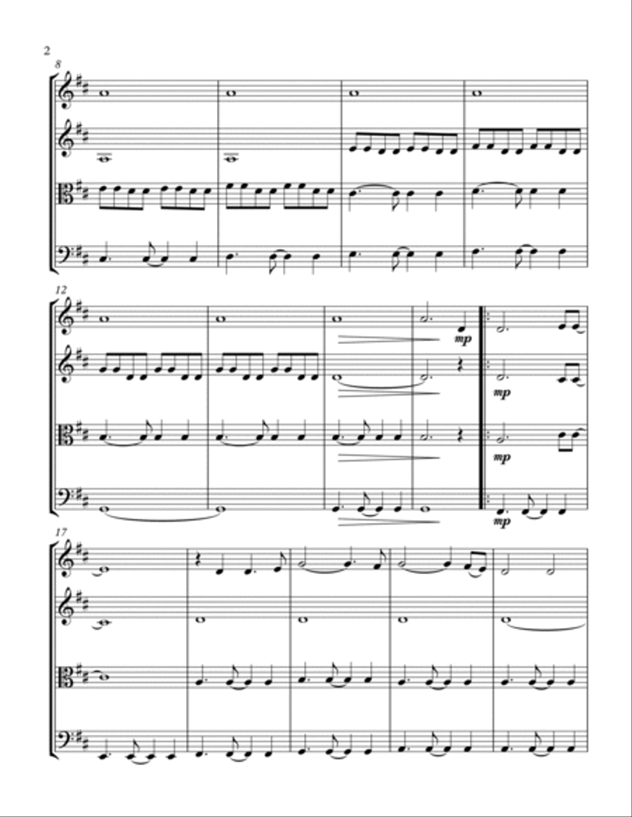 Now We Are Free String Quartet scores gallery preview page 5