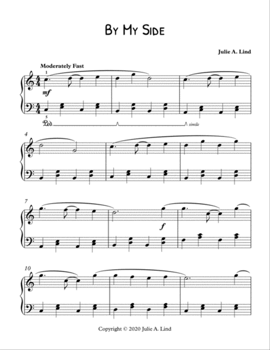 By My Side By My Side Piano Solo scores gallery preview page 1