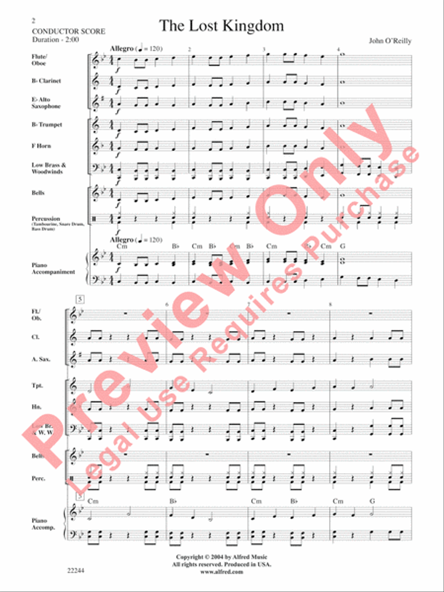 The Lost Kingdom The Lost Kingdom Concert Band scores gallery preview page 3