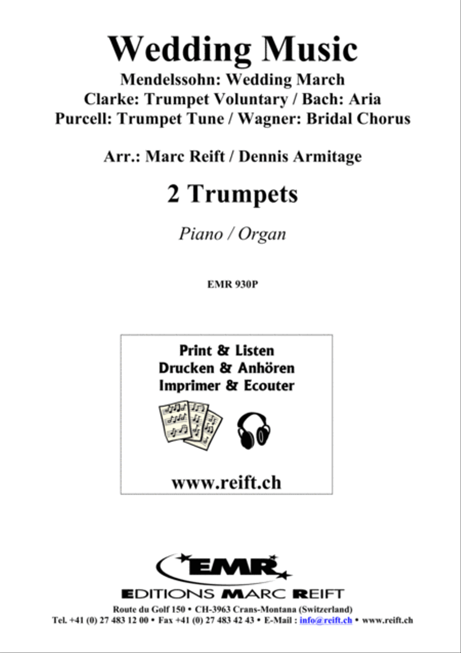 Wedding Music Trumpet Duet scores gallery preview page 2