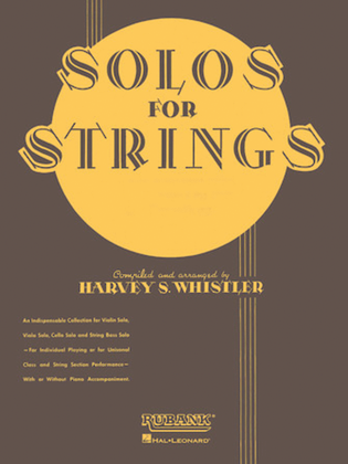 Book cover for Solos For Strings - Cello Solo (First Position)
