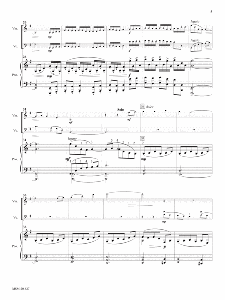 Immortal, Invisible, God Only Wise Piano Trio - Sheet Music