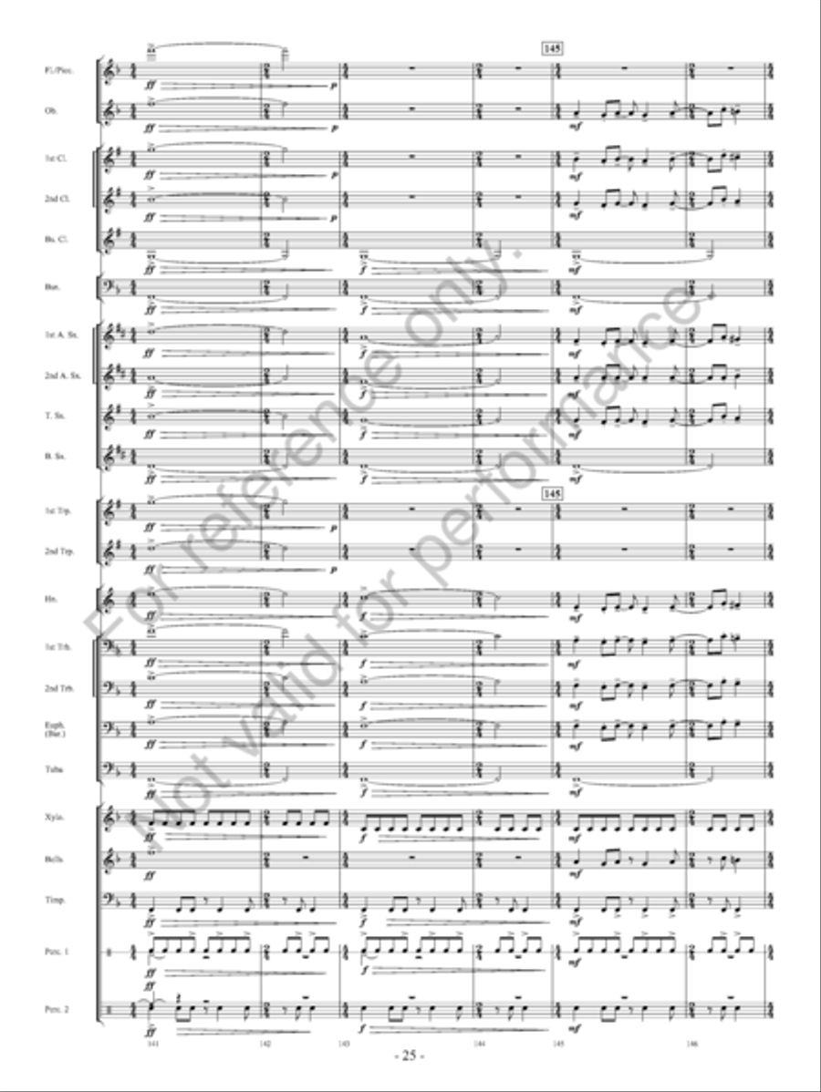 On The Banks… On The Banks… Concert Band scores gallery preview page 26