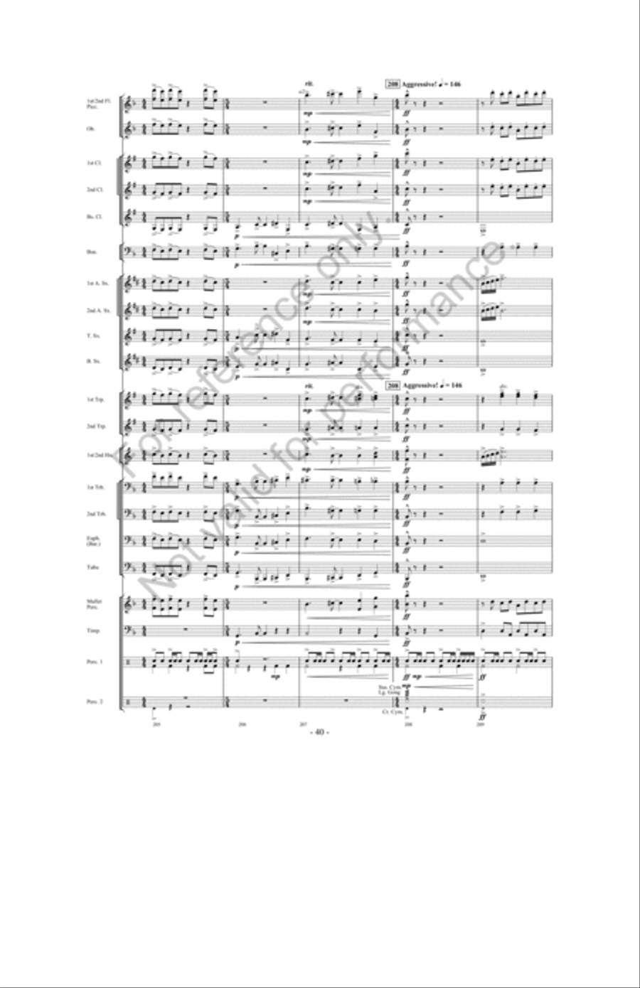 Zeus: King Of The Gods Concert Band scores gallery preview page 39