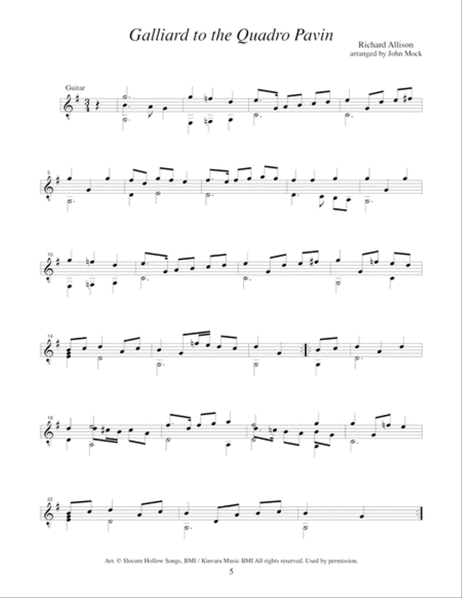 Cantabile Classical Guitar scores gallery preview page 5
