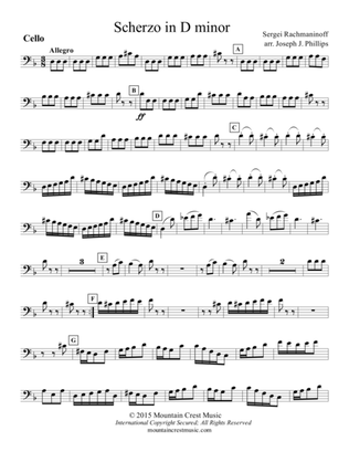 Scherzo in d minor-Cello part
