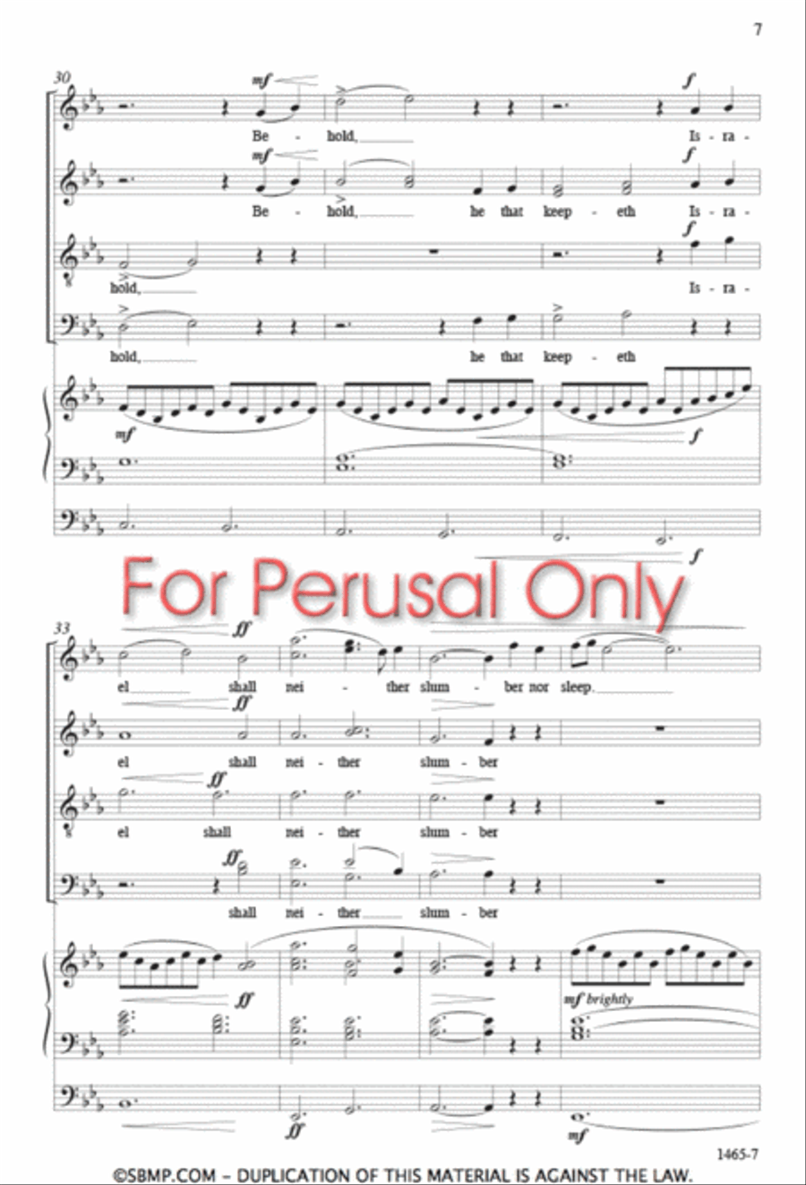 The Eyes of the Heart - SATB Octavo 4-Part scores gallery preview page 6