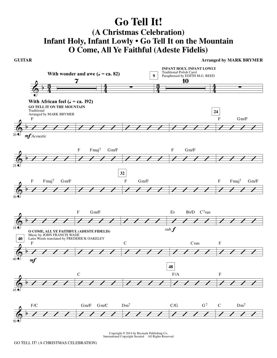 Go Tell It! - Guitar Choir scores gallery preview page 1