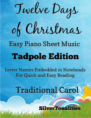 The Twelve Days of Christmas Easy Piano Sheet Music 2nd Edition