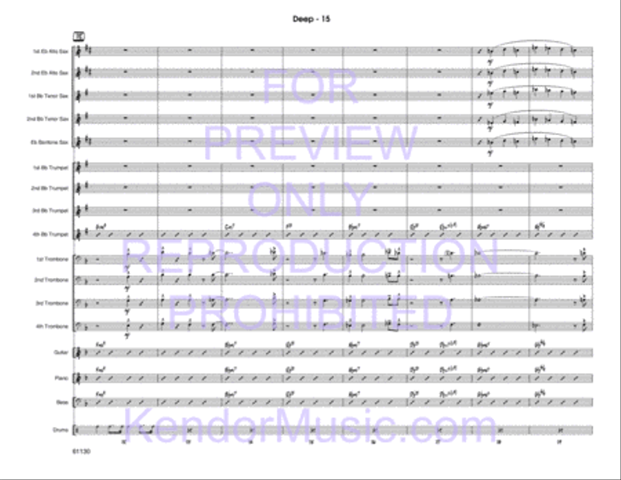 Deep Deep Jazz Ensemble scores gallery preview page 16