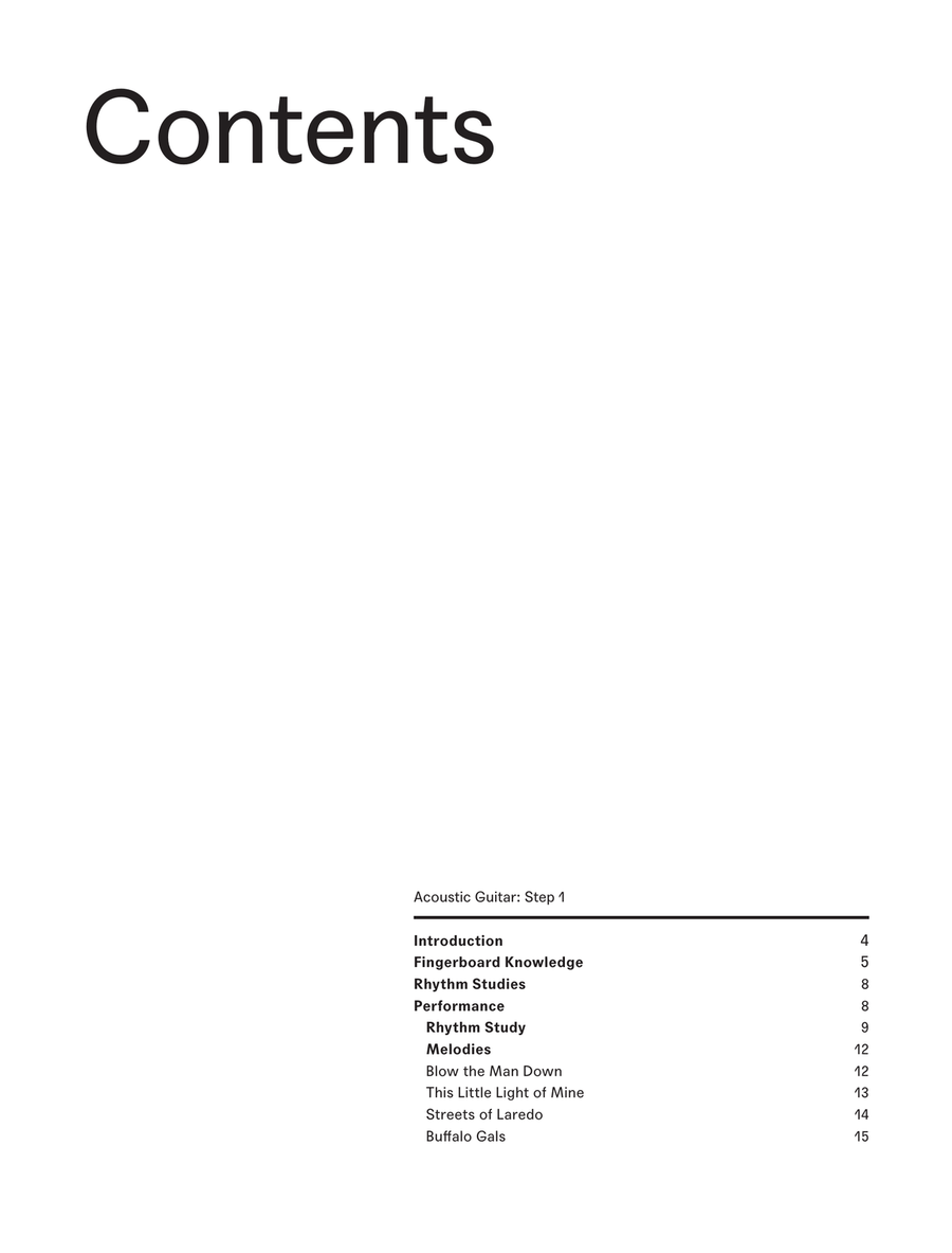 LCME Acoustic Guitar Handbook Step 1 2020 Acoustic Guitar scores gallery preview page 3