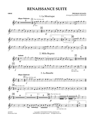 Renaissance Suite - Oboe