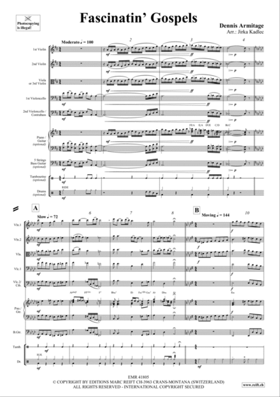Fascinatin' Gospels Bass Guitar scores gallery preview page 2
