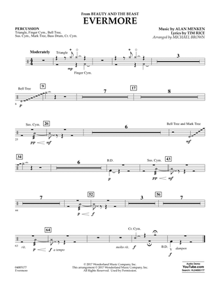 Evermore (from Beauty and the Beast) (arr. Michael Brown) - Percussion