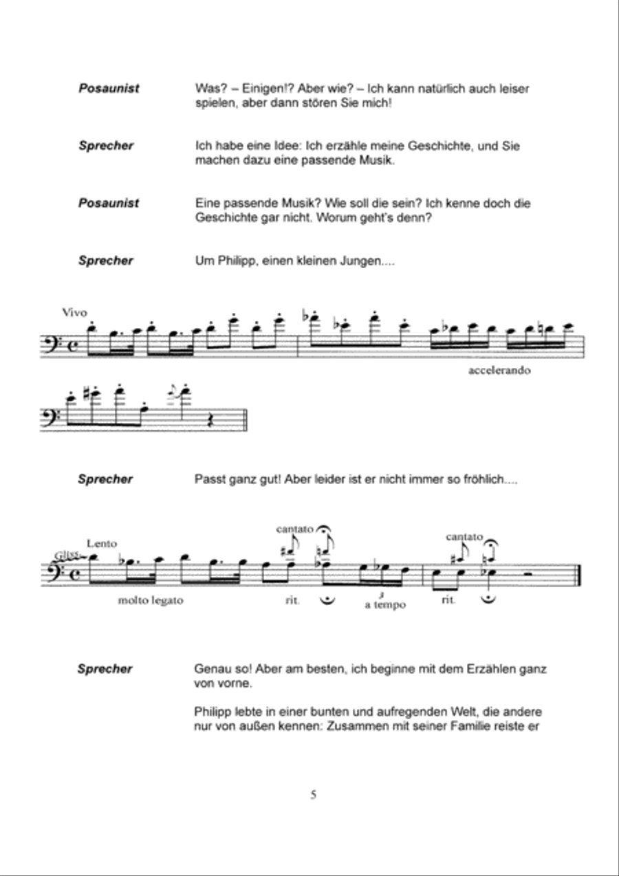 Die Geschichte von Philipp Trombone scores gallery preview page 4
