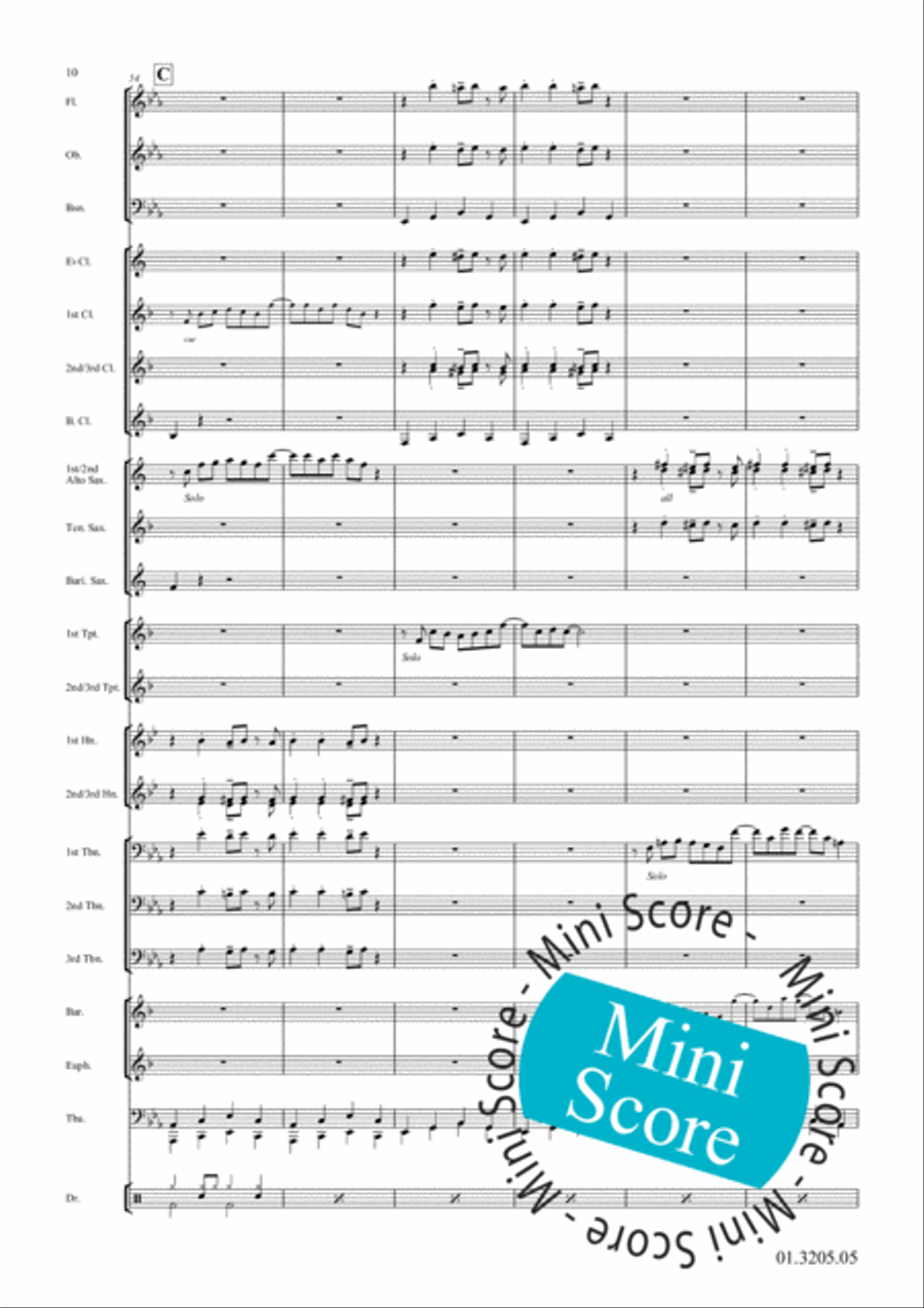 Hangin' On! Concert Band scores gallery preview page 14