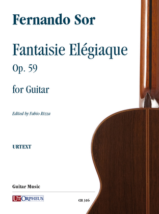 Book cover for Fantaisie Elégiaque Op. 59 for Guitar