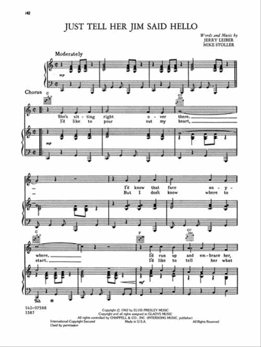 Elvis Elvis Elvis – 100 Greatest Hits Piano, Vocal, Guitar scores gallery preview page 8