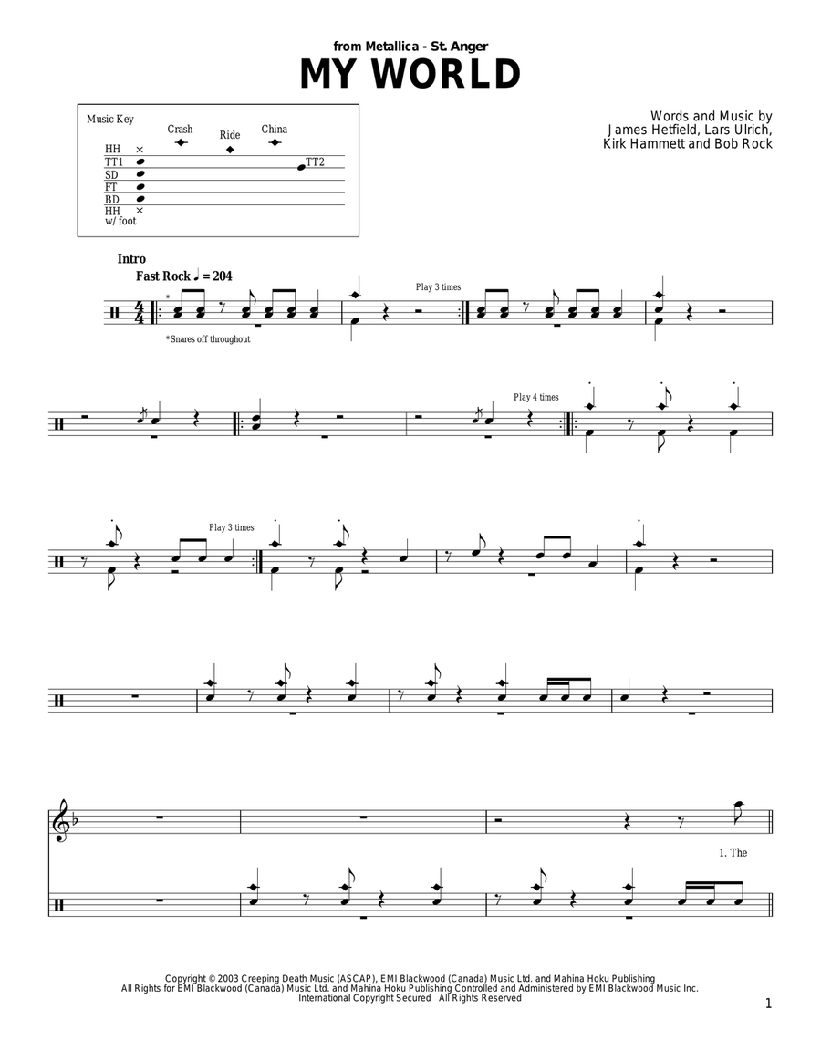 My World Drum Set scores gallery preview page 1