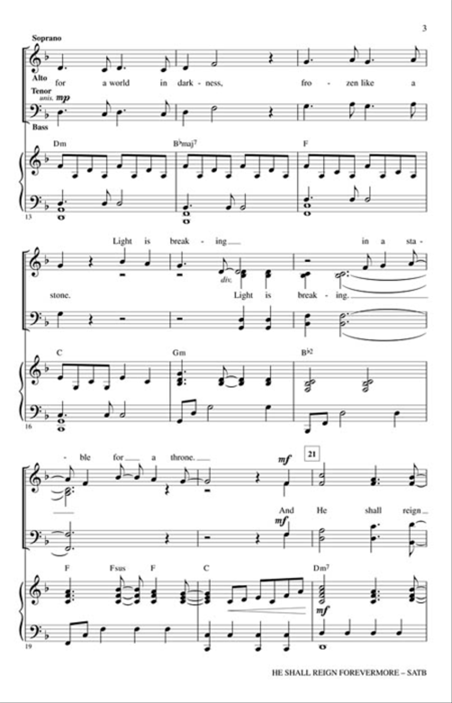 He Shall Reign Forevermore 4-Part scores gallery preview page 3